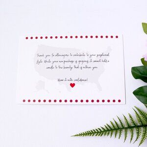 4x6 Thank You Cards - Wear It With Confidence, 50 Cards